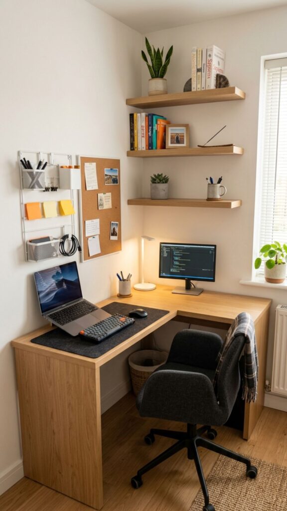 16. Build a Small L Shape Desk Setup