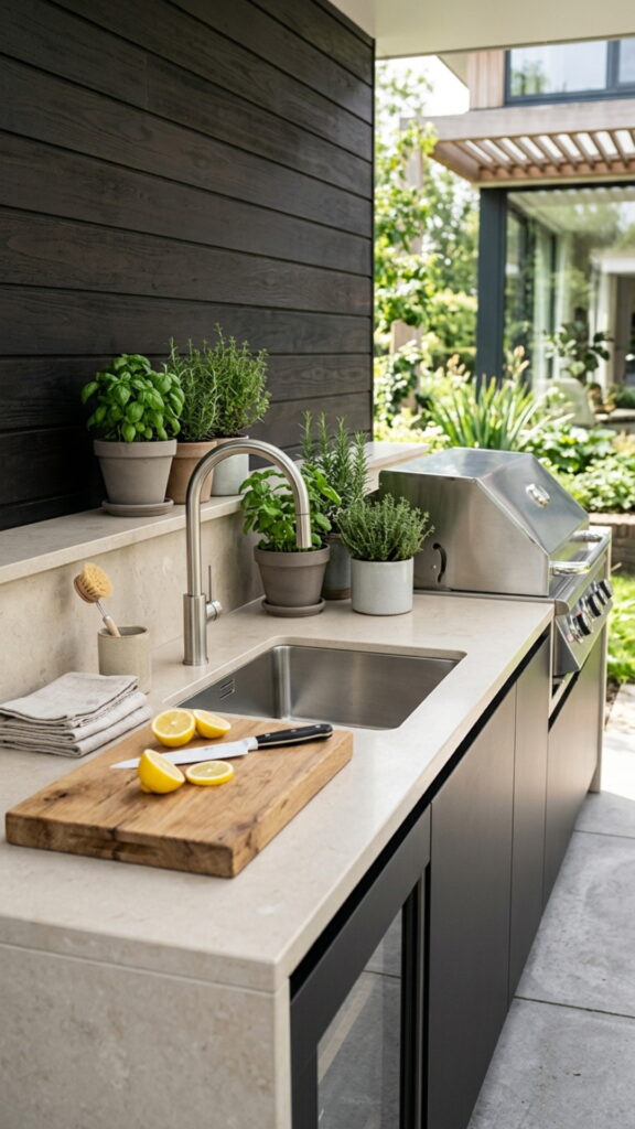 16. Choose a Minimalist Faucet and Sink