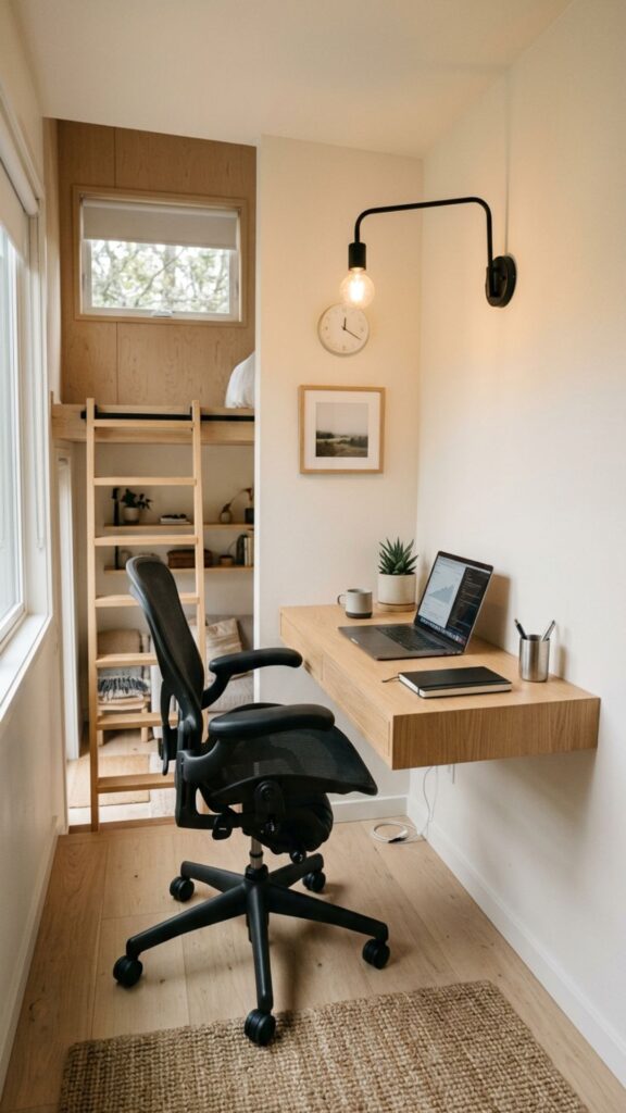16. Choose a Minimalist Floating Desk