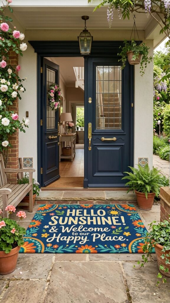 16. Choose a Statement Doormat With Personality