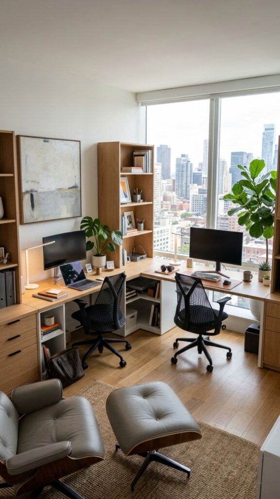16. Create a Corner Desk for Two People