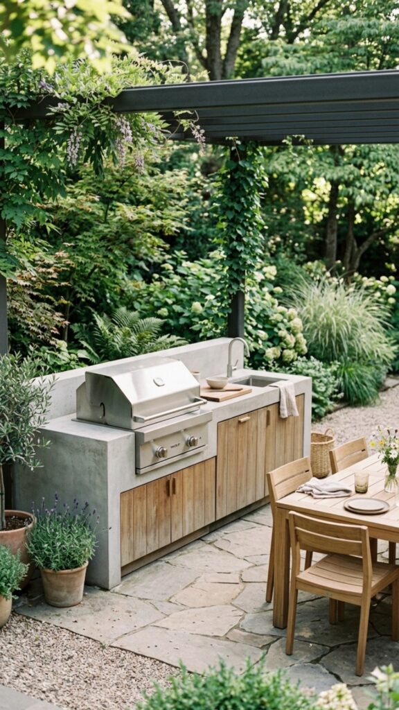 16. Create a Minimalist Outdoor Kitchen