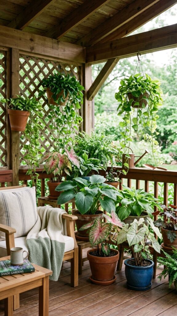 16. Create a Shade Garden for Covered Porches