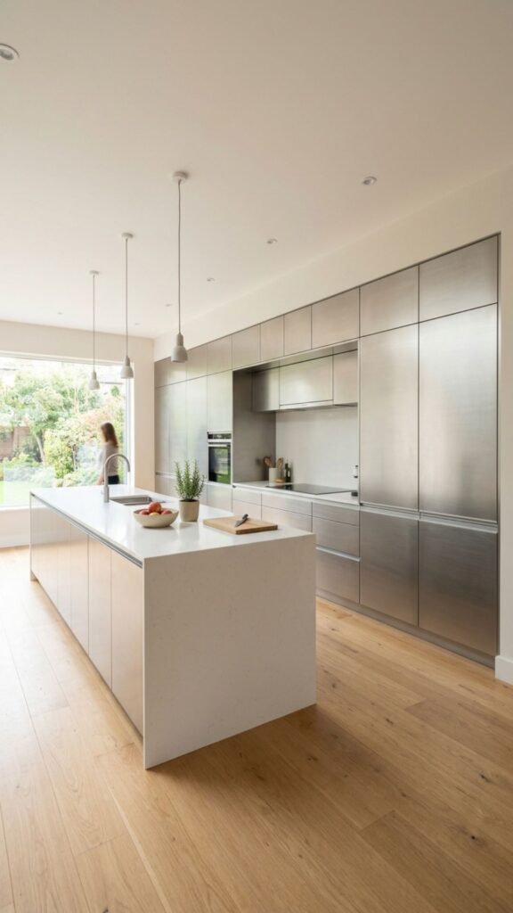 16. Full-Wall Aluminum Storage Cabinets