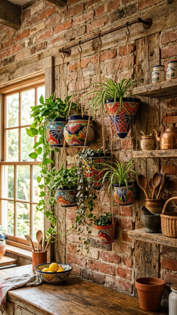 16. Hanging Talavera Planters