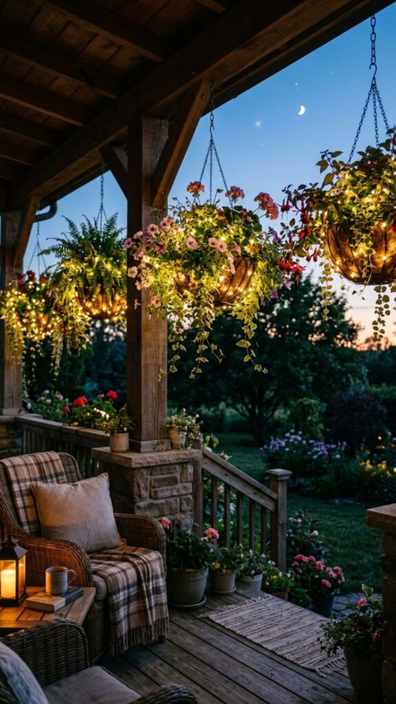 16. Light Up Baskets for Evening Charm