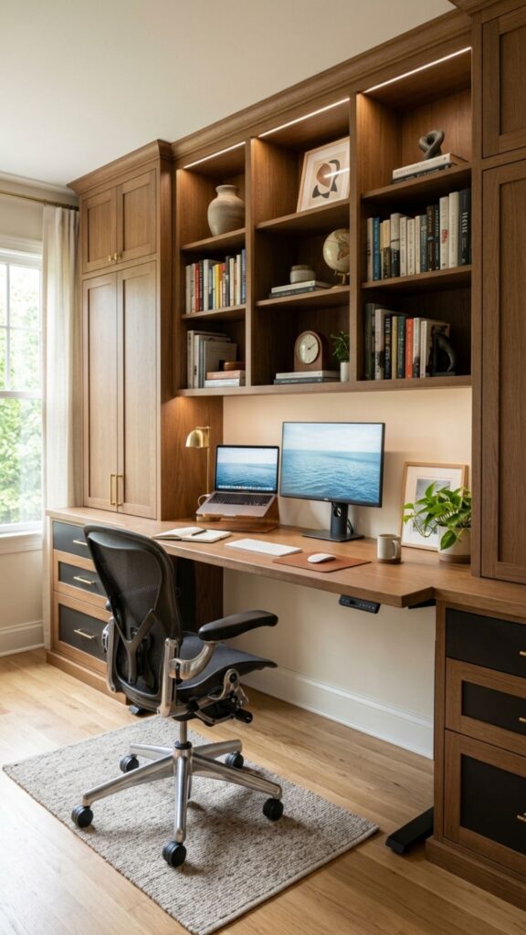 16. Pair the Desk With Built-In Storage