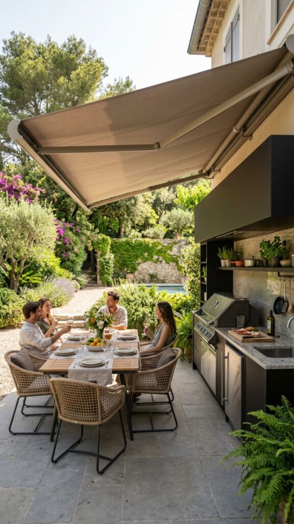 16. Retractable Awning — Flexible Shade
