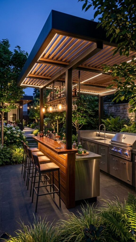 16. Sheltered Bar Counter — Somewhere to Perch and Chat