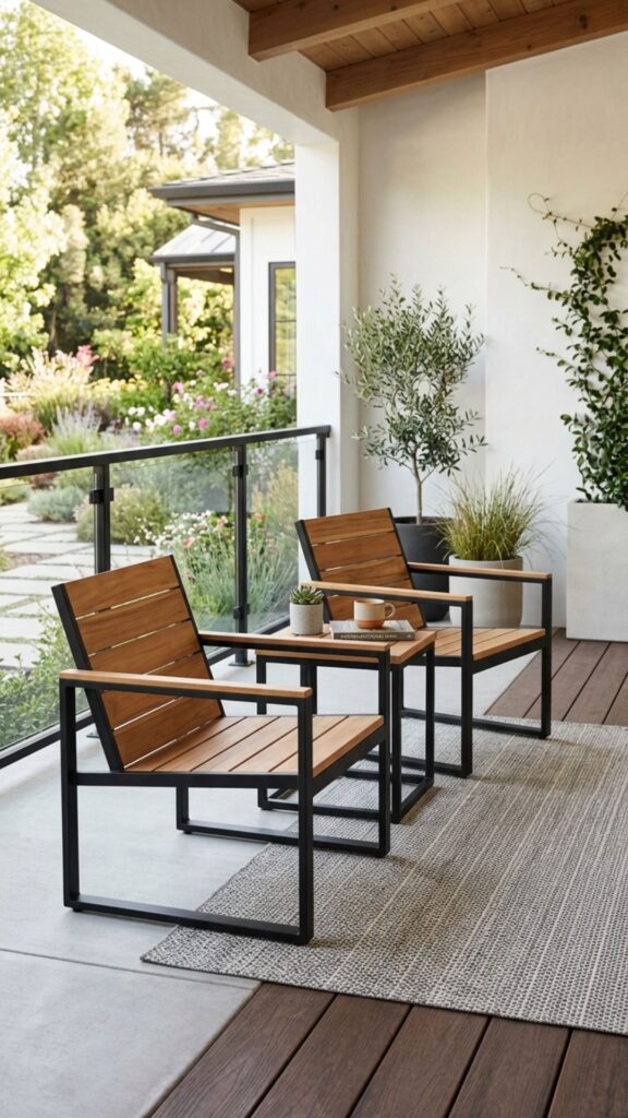 16. Two-Tone Chairs for Modern Contrast