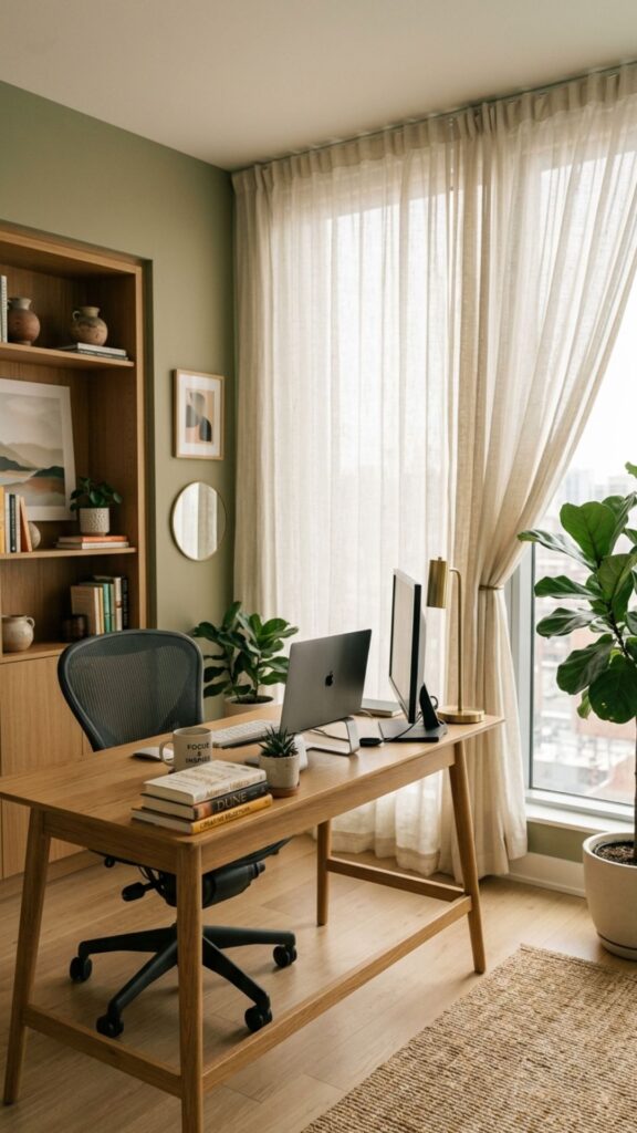 16. Use Curtains to Hide an Unattractive View