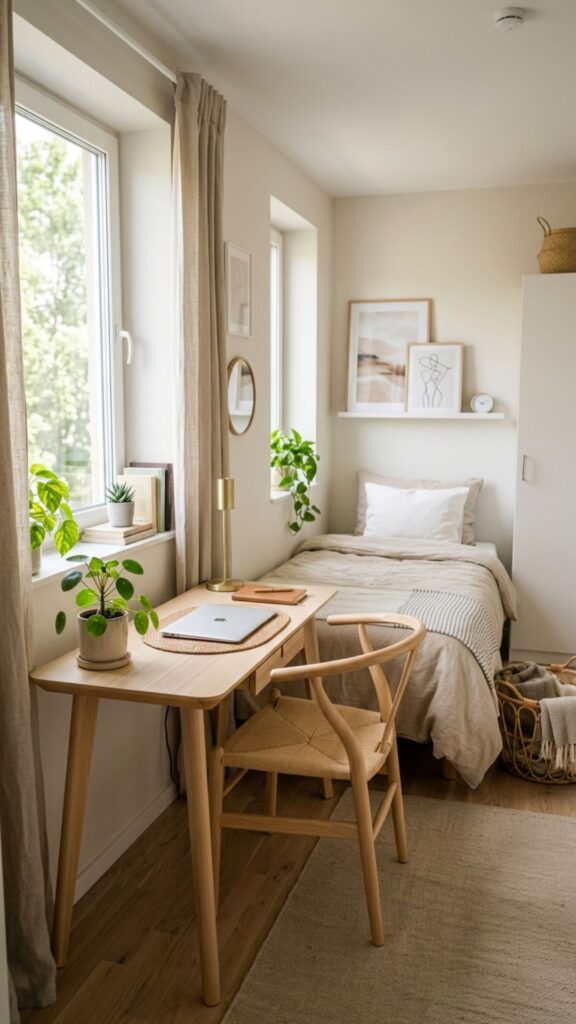 16. Use a Compact Desk for Small Bedrooms