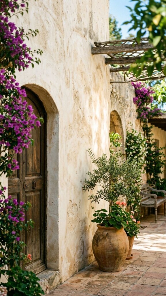 17. Add Lime-Washed or Stucco Walls