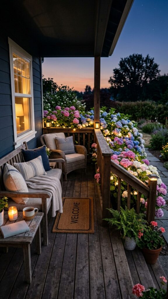 17. Add Solar Lights for Evening Glow