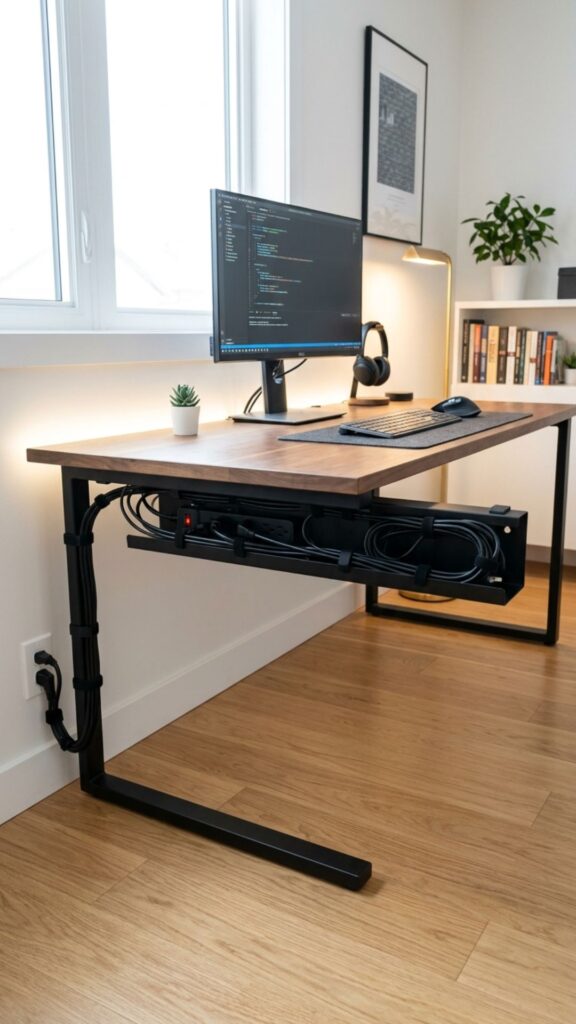 17. Add Under-Desk Cable Management