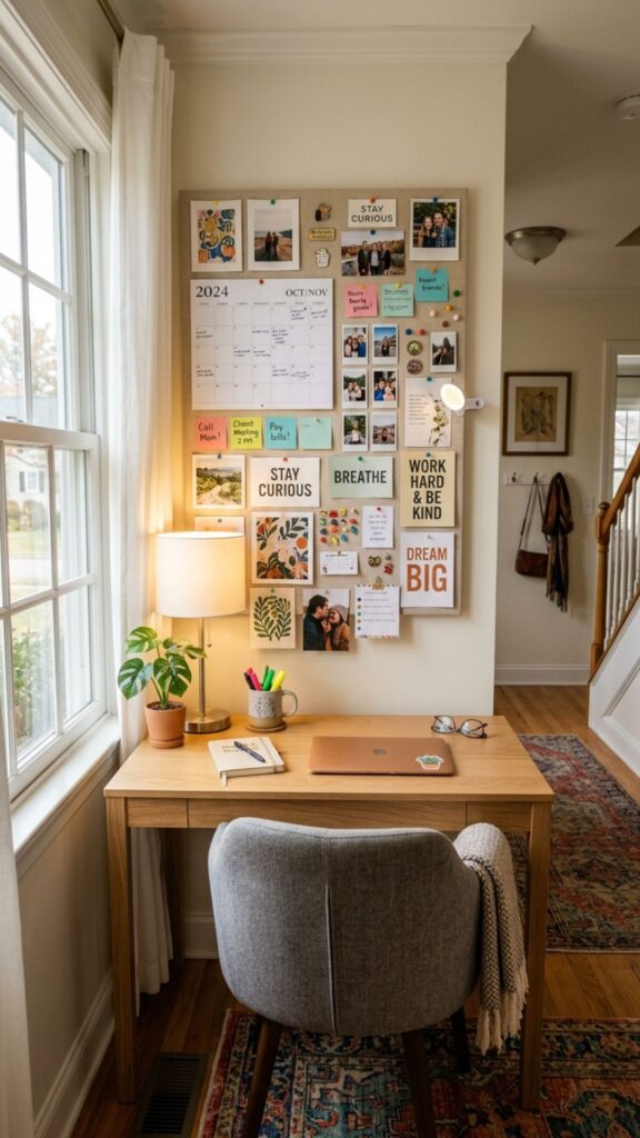 17. Add a Corkboard or Pinboard