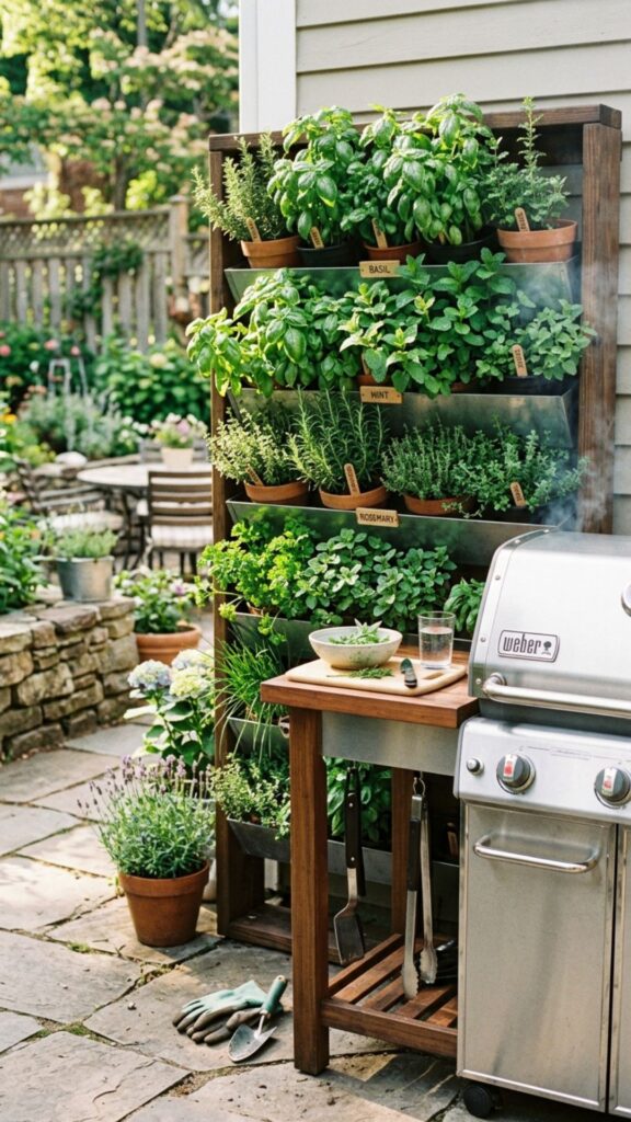 17. Add a Green Wall or Herb Garden