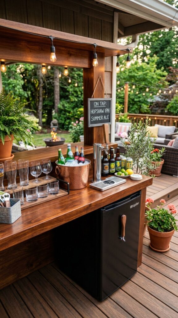 17. Add a Kegerator or Drink Station