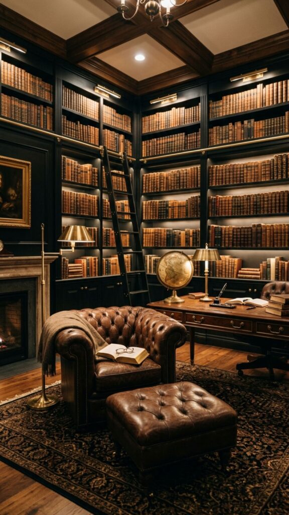 17. Create a Black Library-Style Office