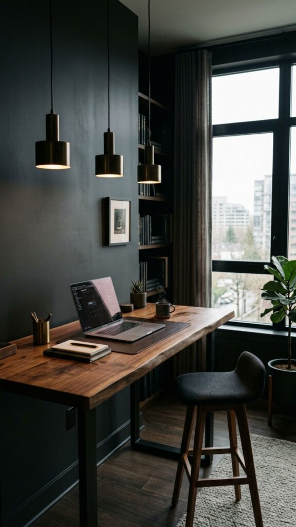 17. Create a Dark and Moody Office