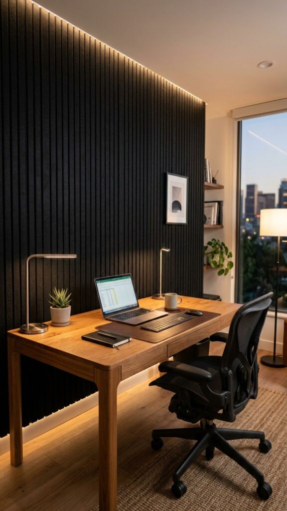 17. Create a Minimal Black Acoustic Wall