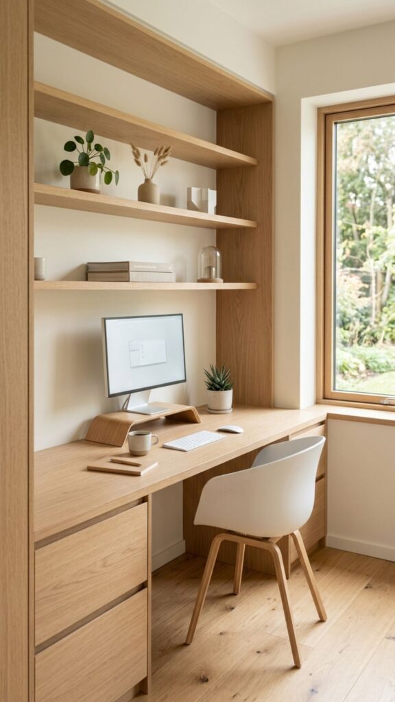 17. Create a Minimal Scandinavian-Inspired Built-In Office