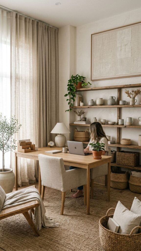 17. Create a Monochrome Office With Textural Details