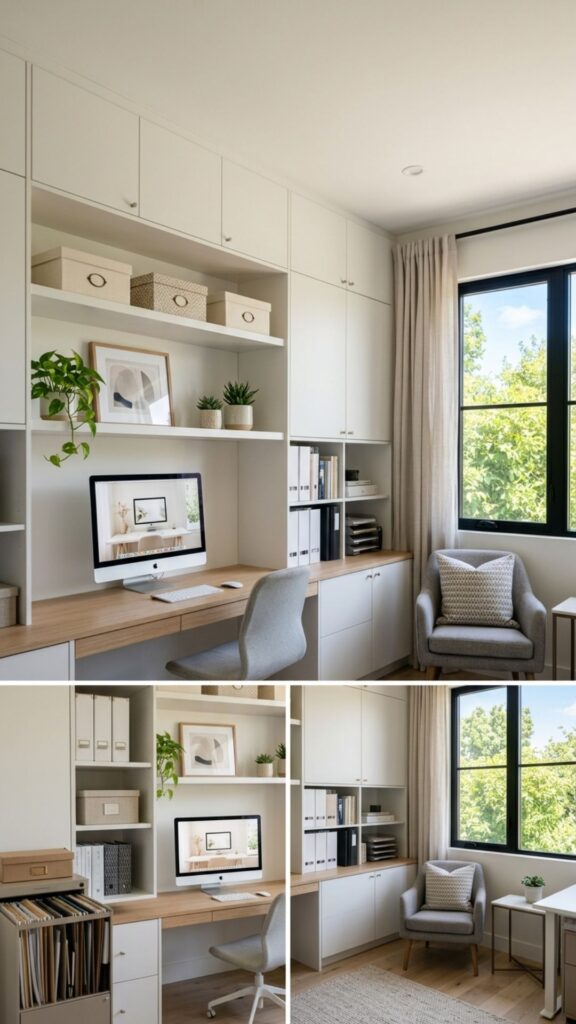 17. Hide Clutter with Closed Storage