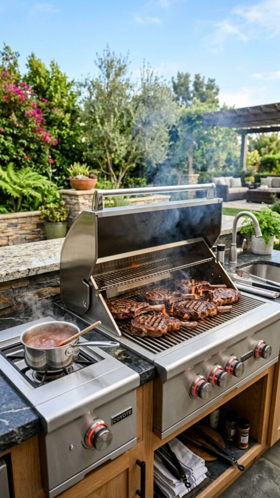17. Include a Grill With a Side Burner