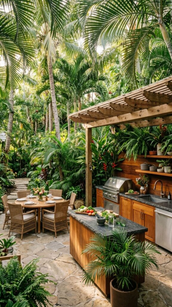 17. Incorporate Tropical Landscaping for Privacy