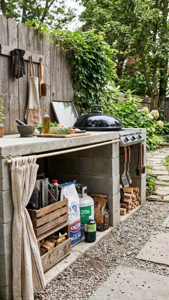 17. Incorporate Under-Counter Grill Storage