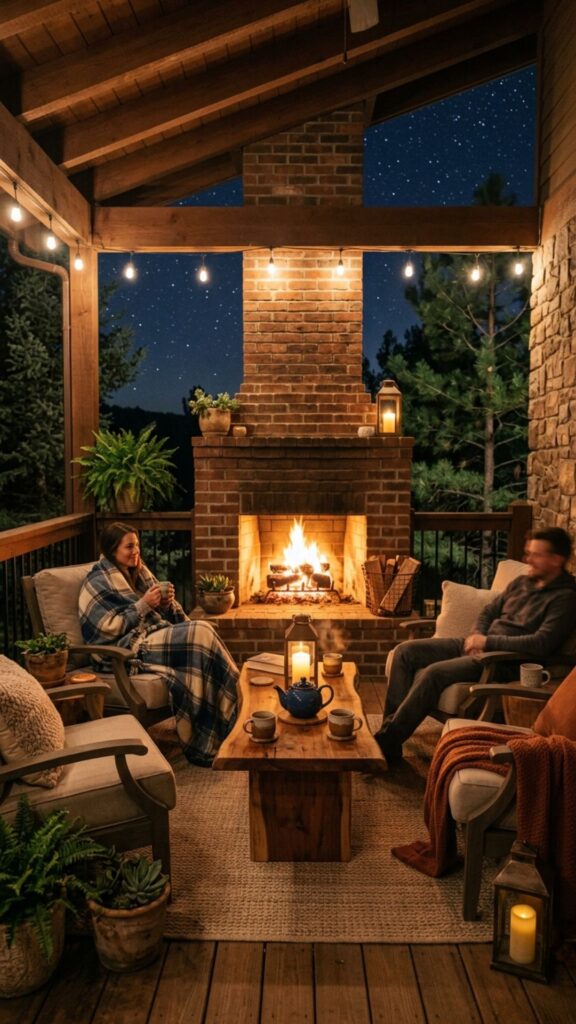 17. Incorporate a Fireplace or Heater