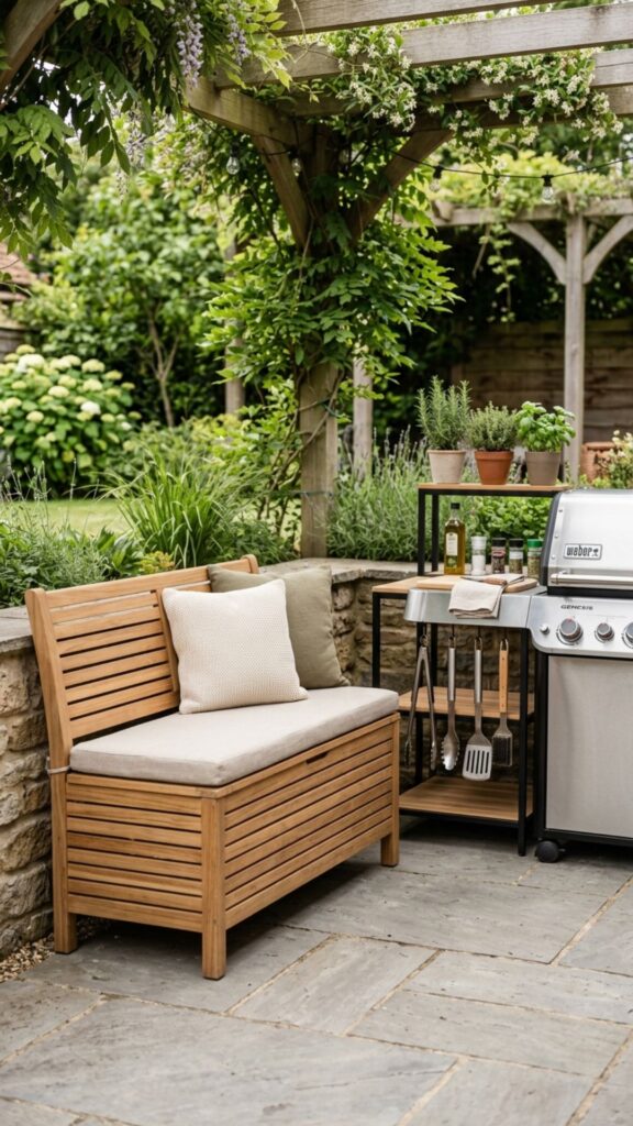 17. Install a Weatherproof Storage Bench