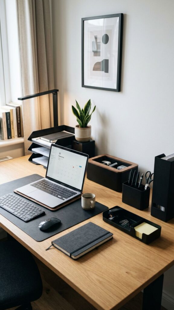 17. Keep Your Desktop Storage Uniform