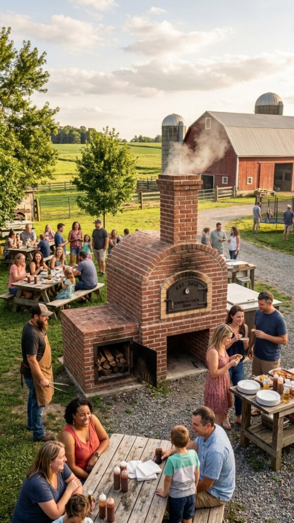 17. Outdoor Smoker Built from Brick