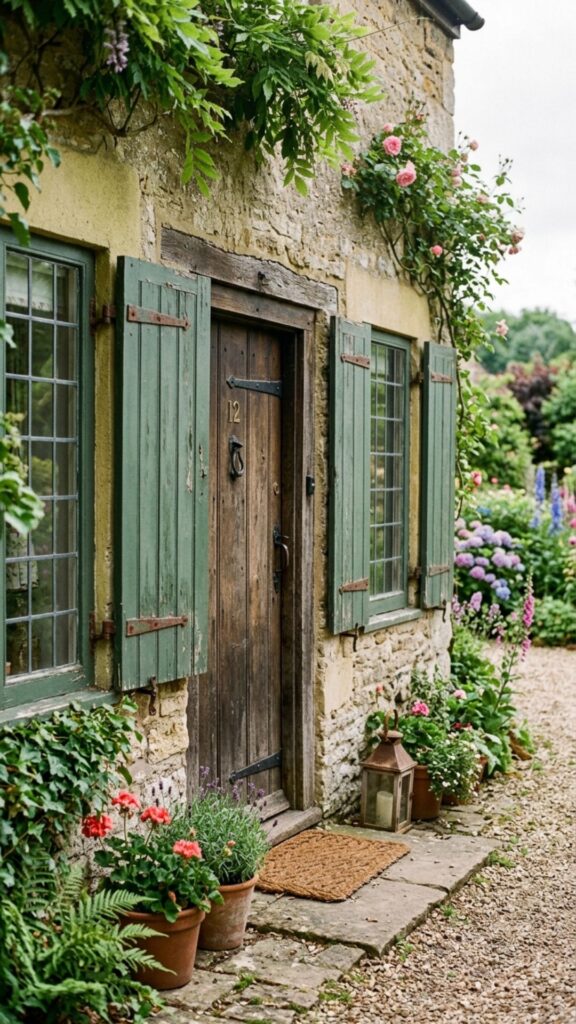 17. Painted Wood Shutters
