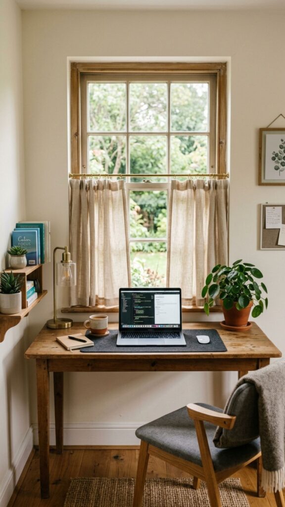 17. Pick Café Curtains for Small Office Windows