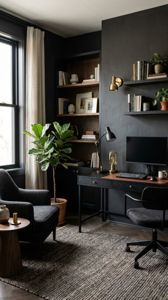 17. Use Black Furniture for a Seamless Look