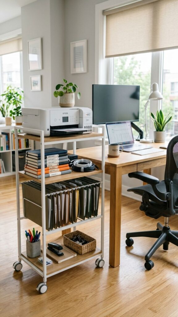 17. Use a Rolling Office Cart
