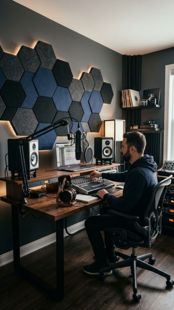 18. Add Acoustic Panels for Style and Function