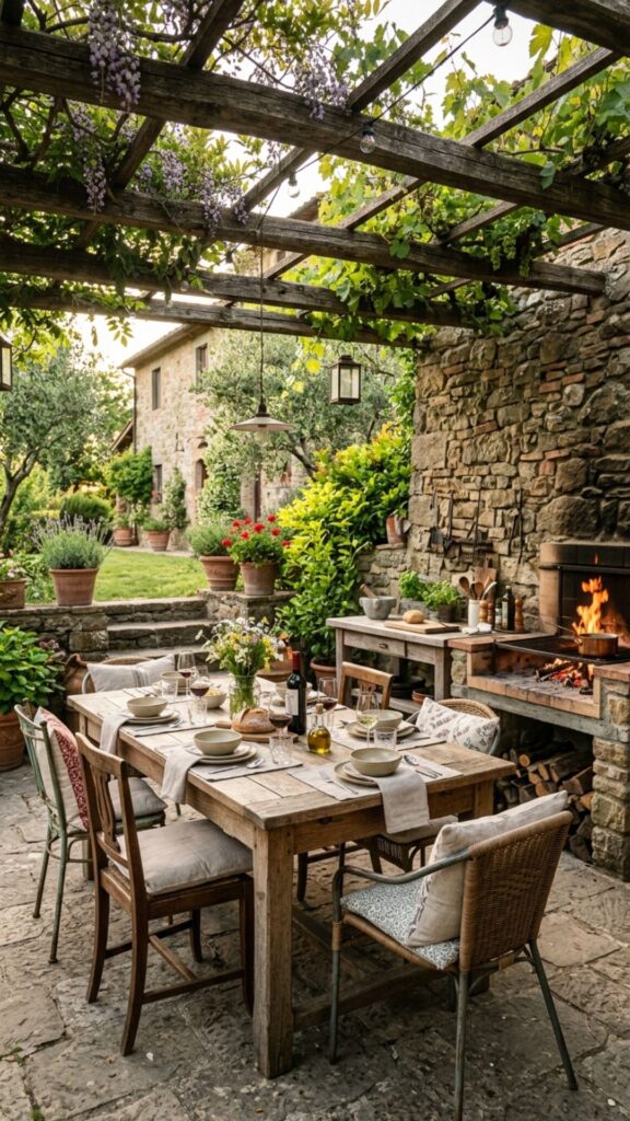 18. Add Comfortable Dining Beside the Cooking Zone
