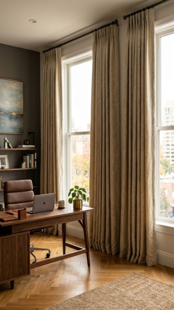 18. Add Luxurious Window Treatments