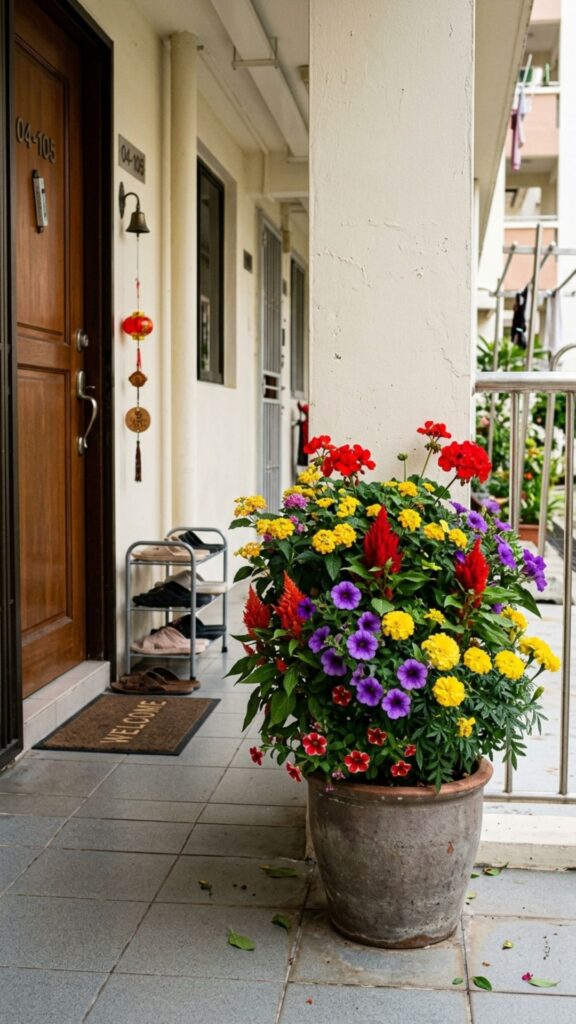 18. Add Seasonal Plants for Colour Pops