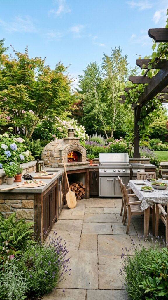 18. Add a Pizza Oven Beside the Main Cooking Zone