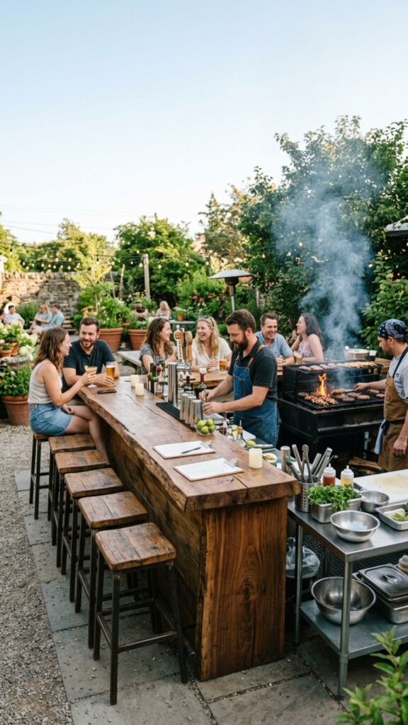 18. Choose Rustic Bar Seating