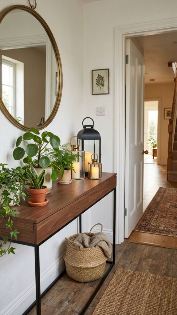18. Console Tables Against the Wall