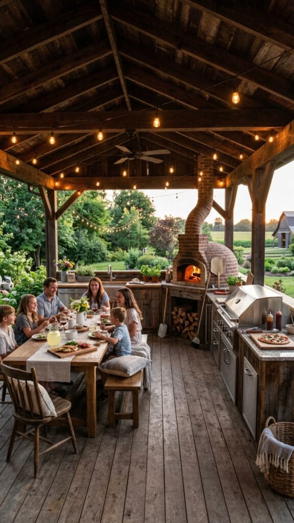 18. Create a Farmhouse Pizza and Grill Station