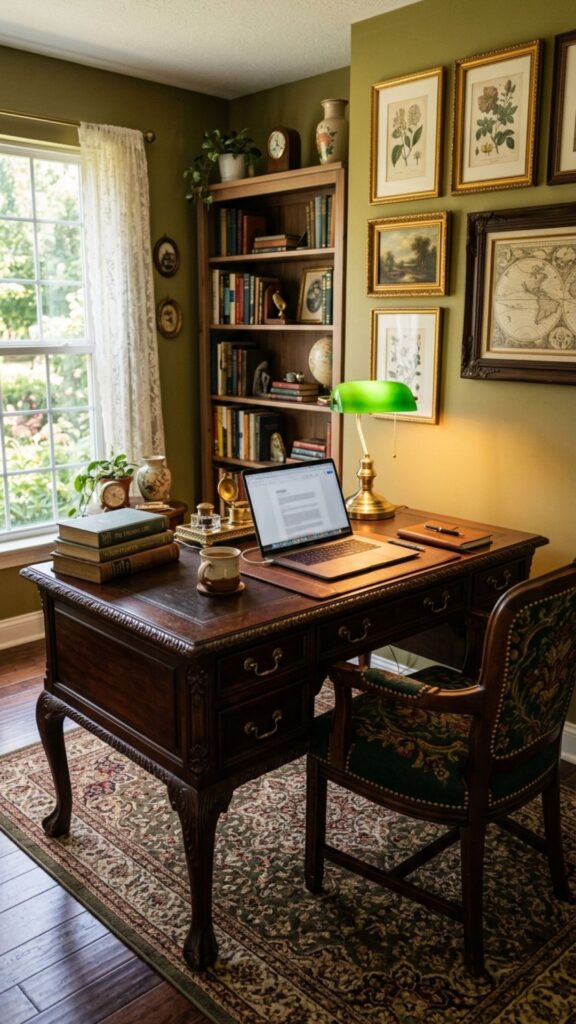 18. Create a Vintage-Inspired Home Office