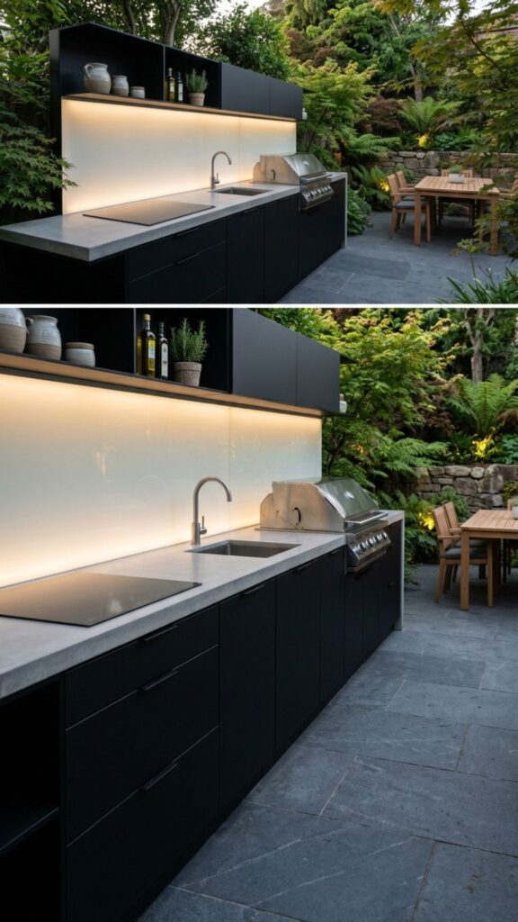 18. Frosted Glass Panel for Modern Minimalism