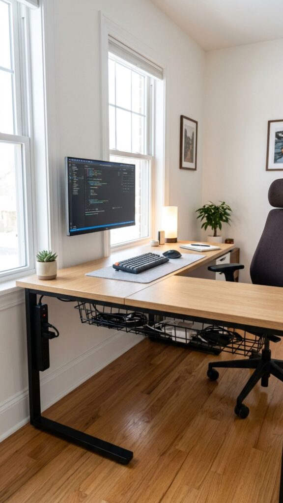 18. Hide Cables for a Cleaner Workspace